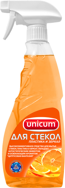 Изображение товара Средство для мытья стекол Unicum Цитрусовая фантазия (500мл)