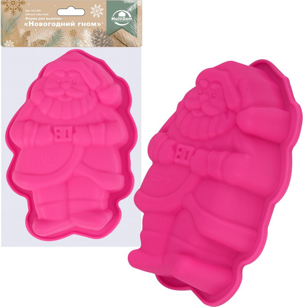 Изображение товара Форма для выпечки Мультидом Новогодний гном VL2-363