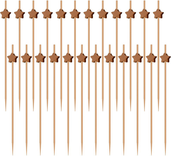 Изображение товара Набор шпажек для канапе Мультидом Космос VL80-591 (24шт, золото)