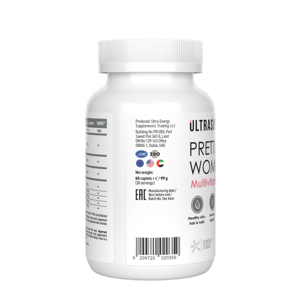 Изображение товара Витаминно-минеральный комплекс Ultrasupps Pretty Woman Multivitamin (60 капсул)