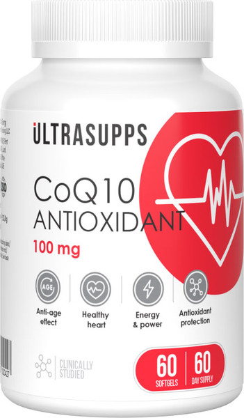Изображение товара Коэнзим Ultrasupps Q10 Антиоксидант 100мг (60 капсул)