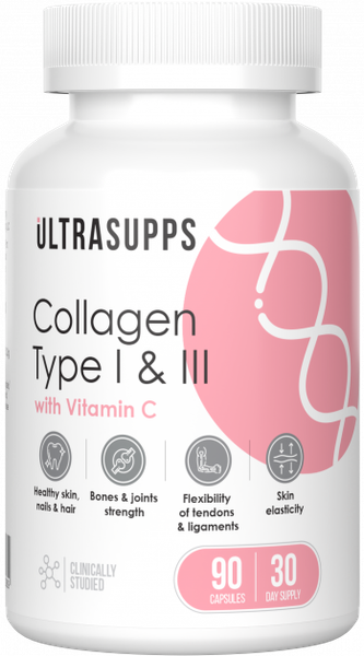 Изображение товара Коллаген Ultrasupps I и III типа (90 капсул)