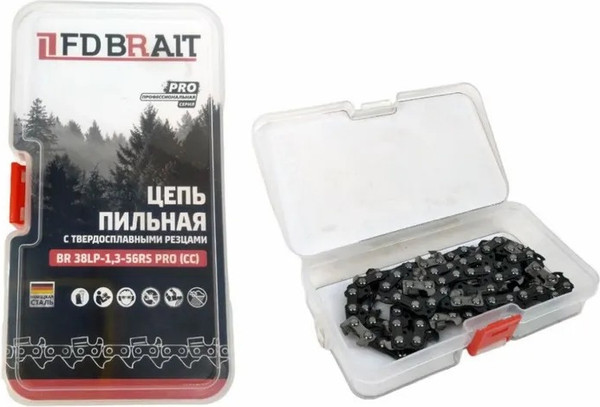 Изображение товара Цепь для пилы Brait BR 3/8LP-1.3-56RS PRO(CC) (футляр)