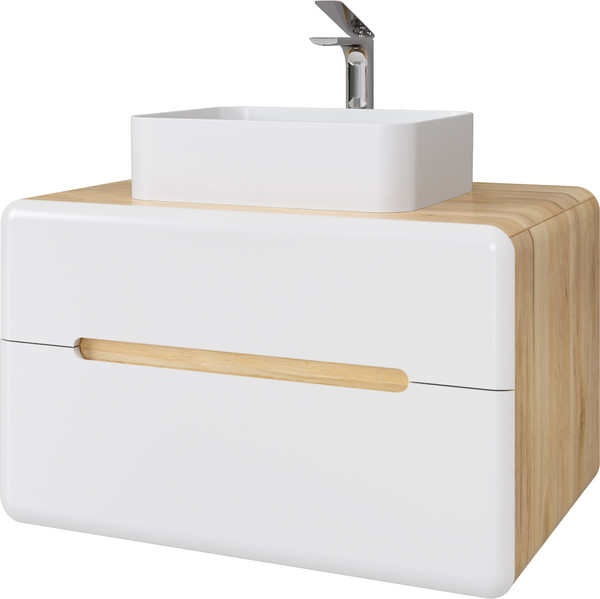 Изображение товара Тумба под умывальник Raval Solare 80 / Solr.01.80/P/DG-W/RL (подвесная)