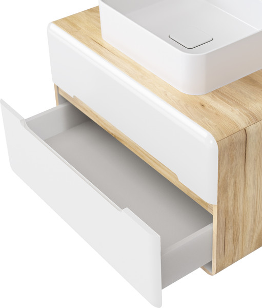 Изображение товара Тумба под умывальник Raval Solare 80 / Solr.01.80/P/DG-W/RL (подвесная)