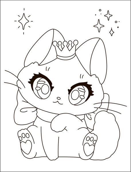 Изображение товара Раскраска Мозаика-Синтез Аниме. Котики / МС14257