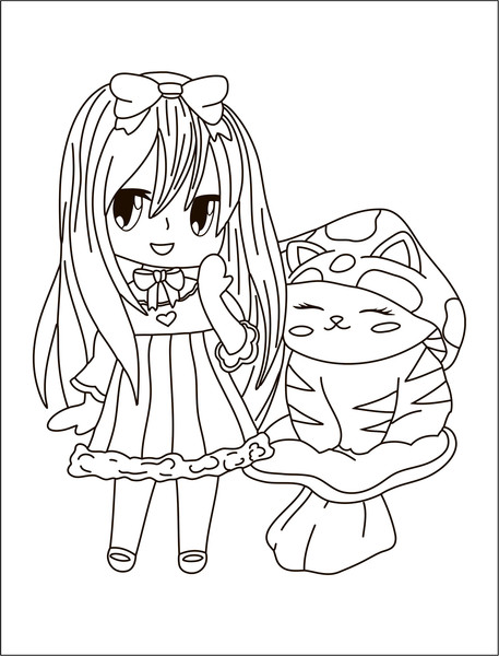 Изображение товара Раскраска Мозаика-Синтез Аниме. Очаровашки / МС14254