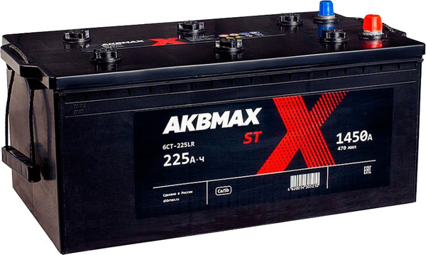 Изображение товара Автомобильный аккумулятор AKBMAX R ST 225 euro L9 азия (225 А/ч)
