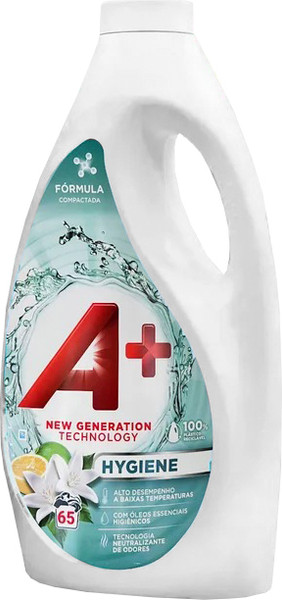 Изображение товара Гель для стирки A+ Hygiene Aqua Boost универсальный (2.92л)