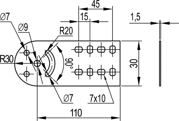 Изображение товара Пластина соединительная DKC Крепежная GSV H50 / 30013K (4шт)