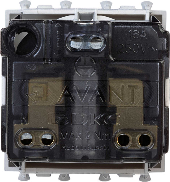 Изображение товара Розетка DKC Avanti / 4404002 (закаленная сталь)