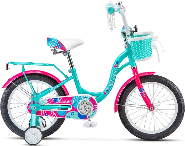Изображение товара Детский велосипед STELS Mistery C 16 (9.6, светло-мятный, разобранный, в коробке)