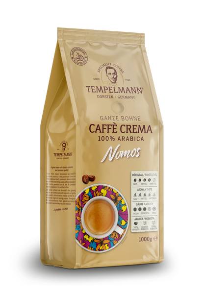 Изображение товара Кофе в зернах Tempelmann Nomos Caffe Crema (1кг)