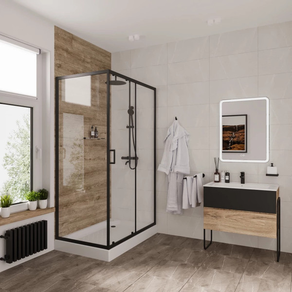 Изображение товара Душевой уголок Niagara NG-6812-08 120x80x195 (черный)