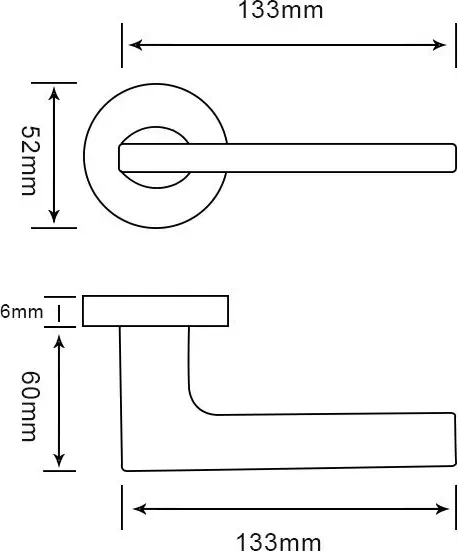 Изображение товара Ручка дверная Rucetti RAP 31 SLIM-R BL (черный)