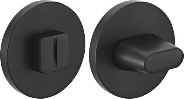 Изображение товара Фиксатор дверной защелки Rucetti RAP WC SLIM-R BL (черный)