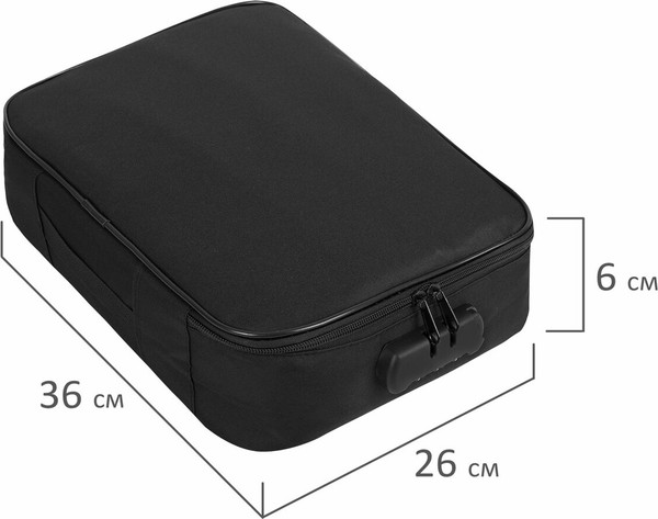 Изображение товара Органайзер для хранения Brauberg С кодовым замком / 271959 (черный)