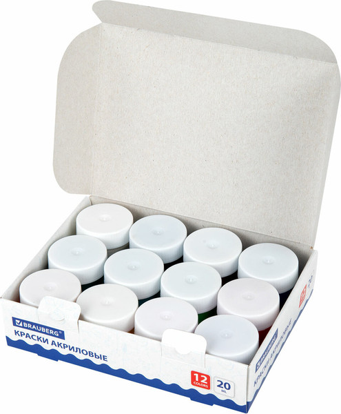Изображение товара Акриловые краски Brauberg 192564 (12цв)