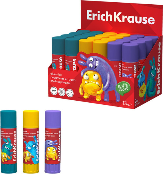 Изображение товара Клей-карандаш Erich Krause EasyStick Jolly Friends / 60910