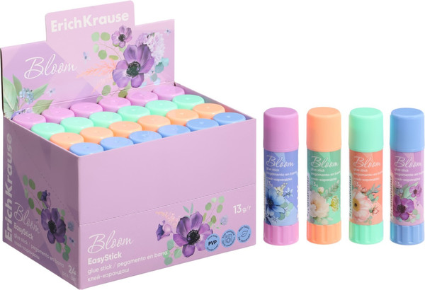 Изображение товара Клей-карандаш Erich Krause EasyStick Pastel Bloom / 60498