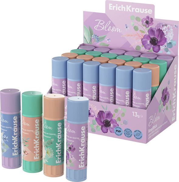 Изображение товара Клей-карандаш Erich Krause EasyStick Pastel Bloom / 60498