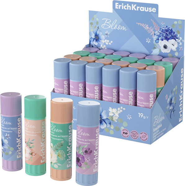Изображение товара Клей-карандаш Erich Krause EasyStick Pastel Bloom / 60914