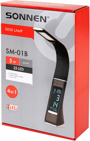 Изображение товара Настольная лампа Sonnen SM-01B / 238232 (черный)