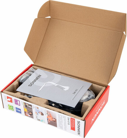 Изображение товара Настольная лампа Sonnen SM-01B / 238232 (черный)