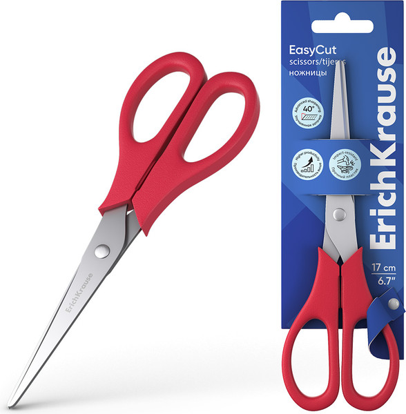 Изображение товара Ножницы канцелярские Erich Krause EasyCut / 60837