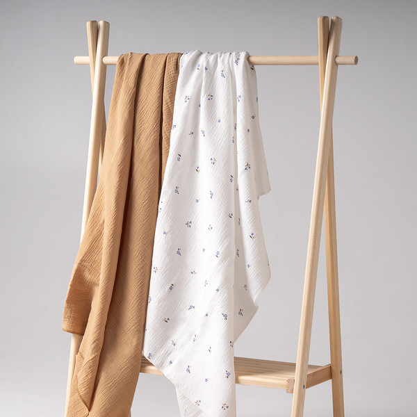 Изображение товара Набор пеленок детских Perina КМП.2-10-1.20x2.5 (2шт, лето голубое/охра)