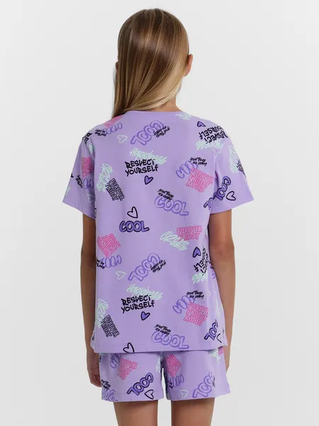 Изображение товара Пижама детская Mark Formelle 567727 (р.98-52, граффити на лаванде)