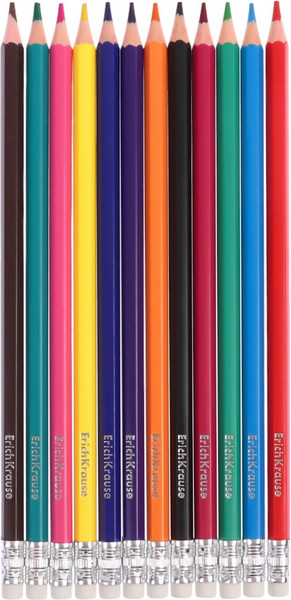 Изображение товара Набор цветных карандашей Erich Krause Jolly Friends / 61801 (12цв)