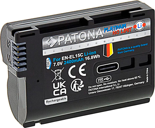 Изображение товара Аккумулятор для камеры Patona 1363