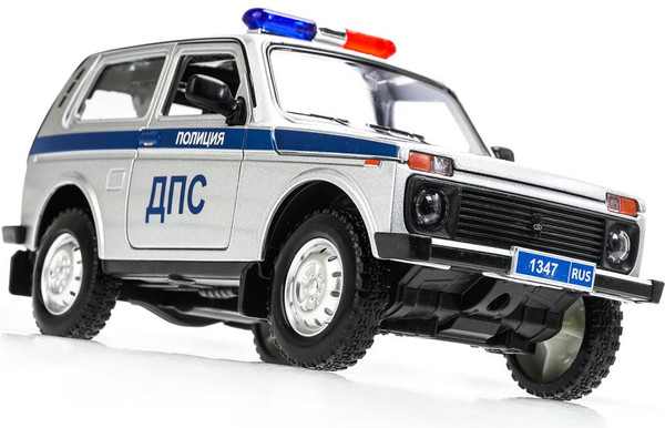 Изображение товара Масштабная модель автомобиля Технопарк Lada 4x4 Полиция / FY2408P