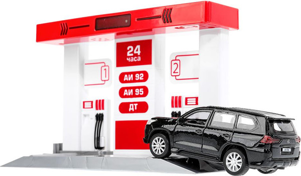 Изображение товара Автосервис игрушечный Технопарк Автозаправочная станция / OILSTA-22PLLEX-RD