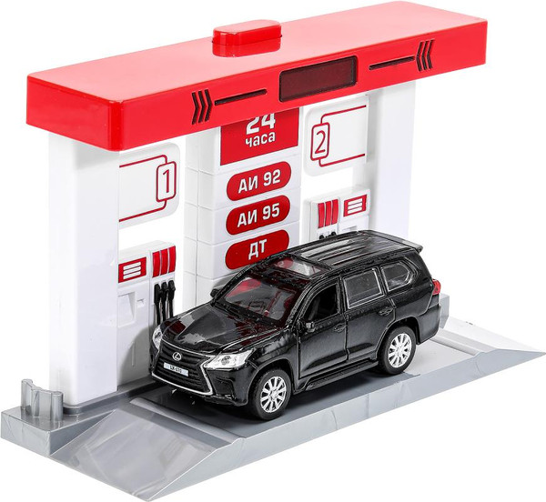 Изображение товара Автосервис игрушечный Технопарк Автозаправочная станция / OILSTA-22PLLEX-RD