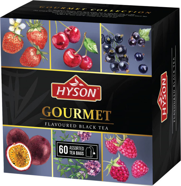 Изображение товара Чай пакетированный Hyson Фруктовая Коллекция Черный (60пак)