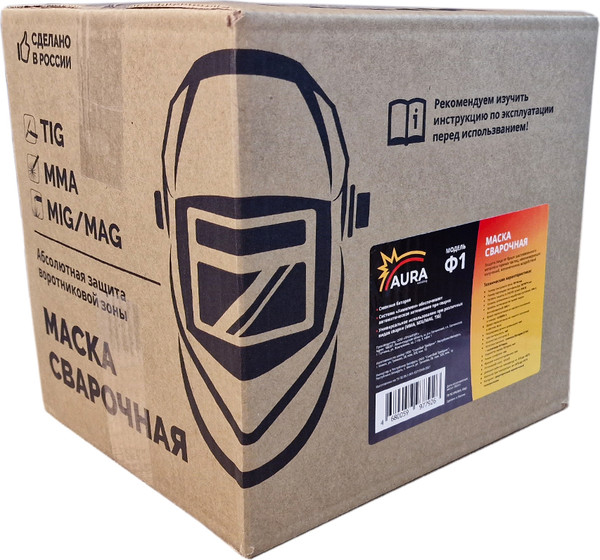 Изображение товара Сварочная маска AURA welding Ф1 СБ Хамелеон 90x35мм DIN 3/11
