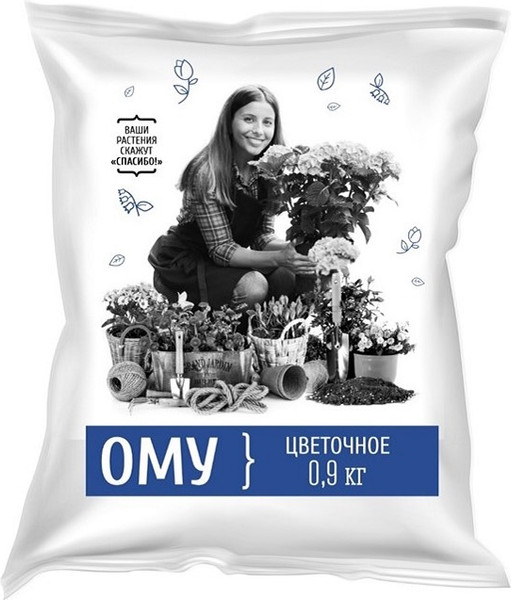 Изображение товара Удобрение Нов-Агро ОМУ Для любых цветочных культур (0.9кг)