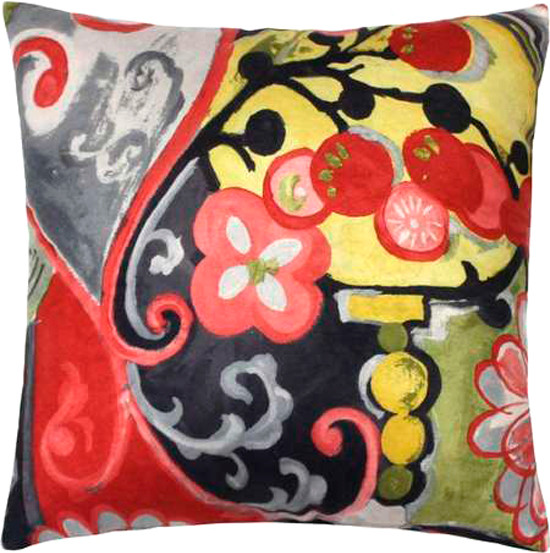 Изображение товара Подушка декоративная MATEX Concept. Театр / 34-421 (серый/красный/оливковый)