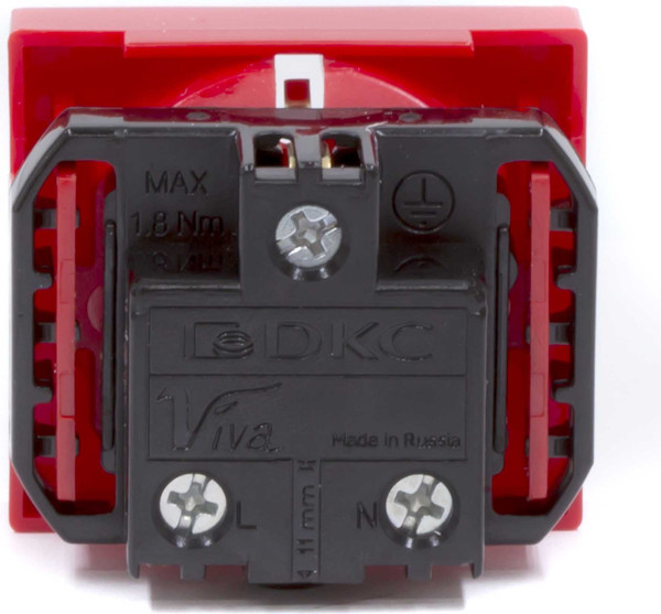 Изображение товара Розетка DKC Viva / 45015 (красный)