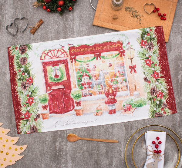 Изображение товара Полотенце Этель Зимние радости 40x70 / 4389580