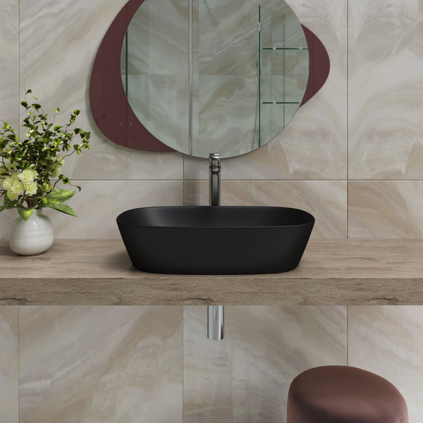 Изображение товара Умывальник Lauter 21393-60-A (60x38, черный матовый)