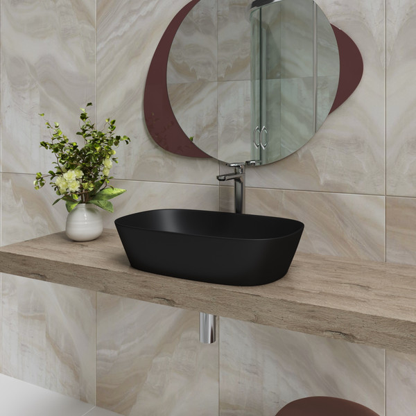 Изображение товара Умывальник Lauter 21393-60-A (60x38, черный матовый)