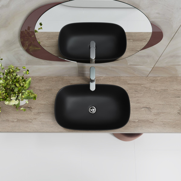 Изображение товара Умывальник Lauter 21393-60-A (60x38, черный матовый)