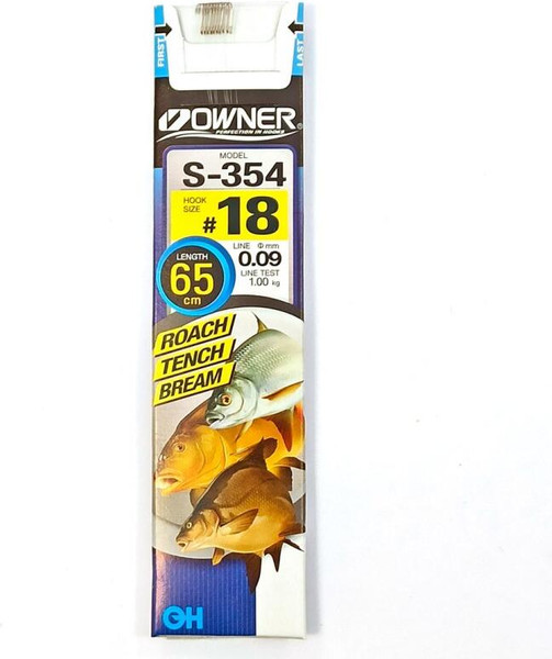 Изображение товара Набор поводков рыболовных Owner S-354 №18 (10шт)