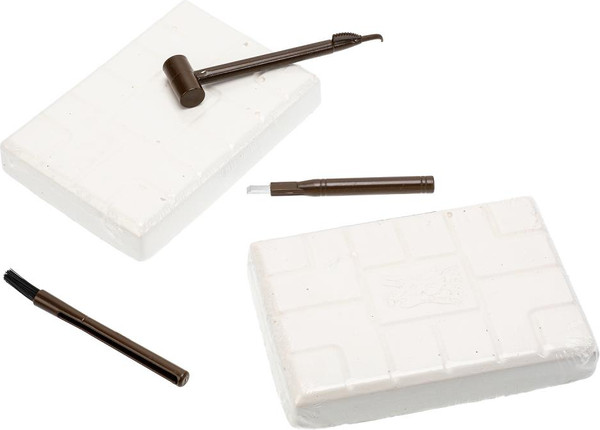 Изображение товара Научная игра IQ Эксперимент Раскопки 2 в 1 Скелеты Спинозавр и Трицератопс / FL5025-RU