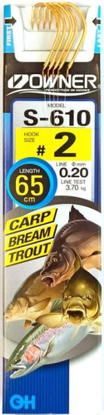 Изображение товара Набор поводков рыболовных Owner S-610 №2 (5шт)