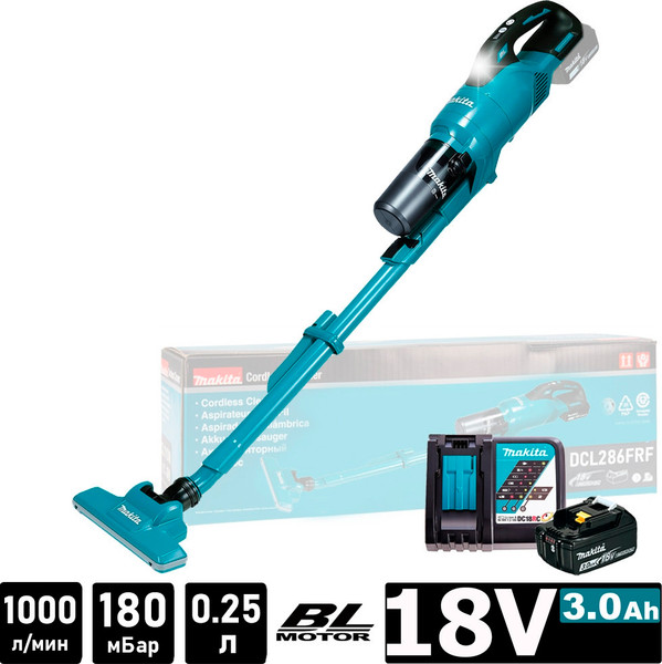 Изображение товара Профессиональный пылесос Makita DCL286FRF