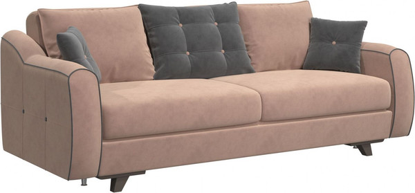 Изображение товара Диван Bravo Мебель Орди-1 Стандарт 1 вариант (пудра/холодный серый)